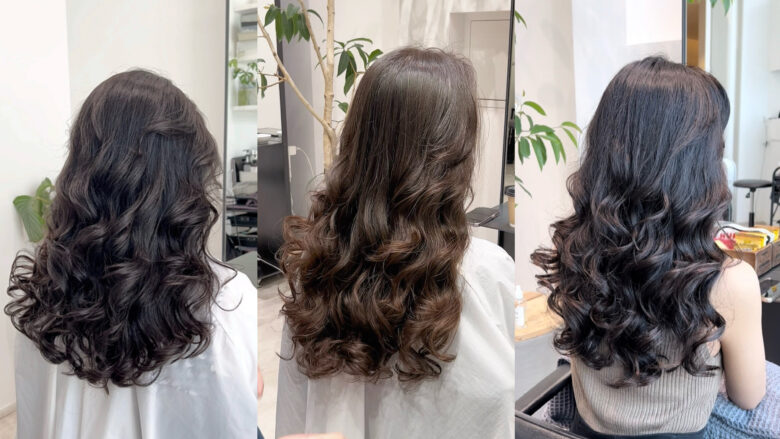 コテ巻き風パーマ