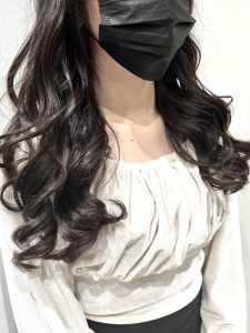 コテ巻き風パーマ韓国風パーマ