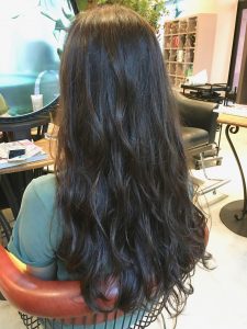 スーパーロングヘアデジタルパーマ髪型ヘアカタログ外国人風