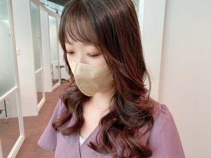 コテ巻き風パーマ韓国風パーマ