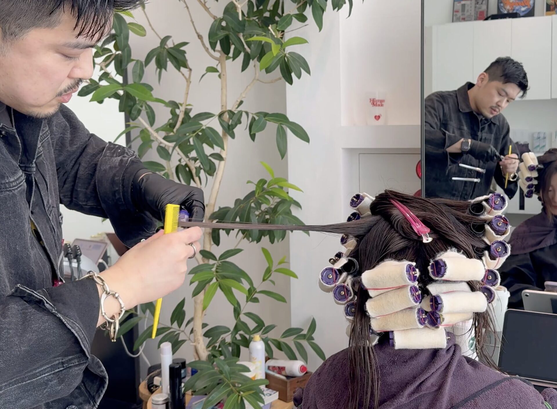 デジタルパーマコテ巻き風パーマ